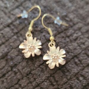 Gold Floral Earrings